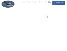 Tablet Screenshot of mykitchenmagician.com